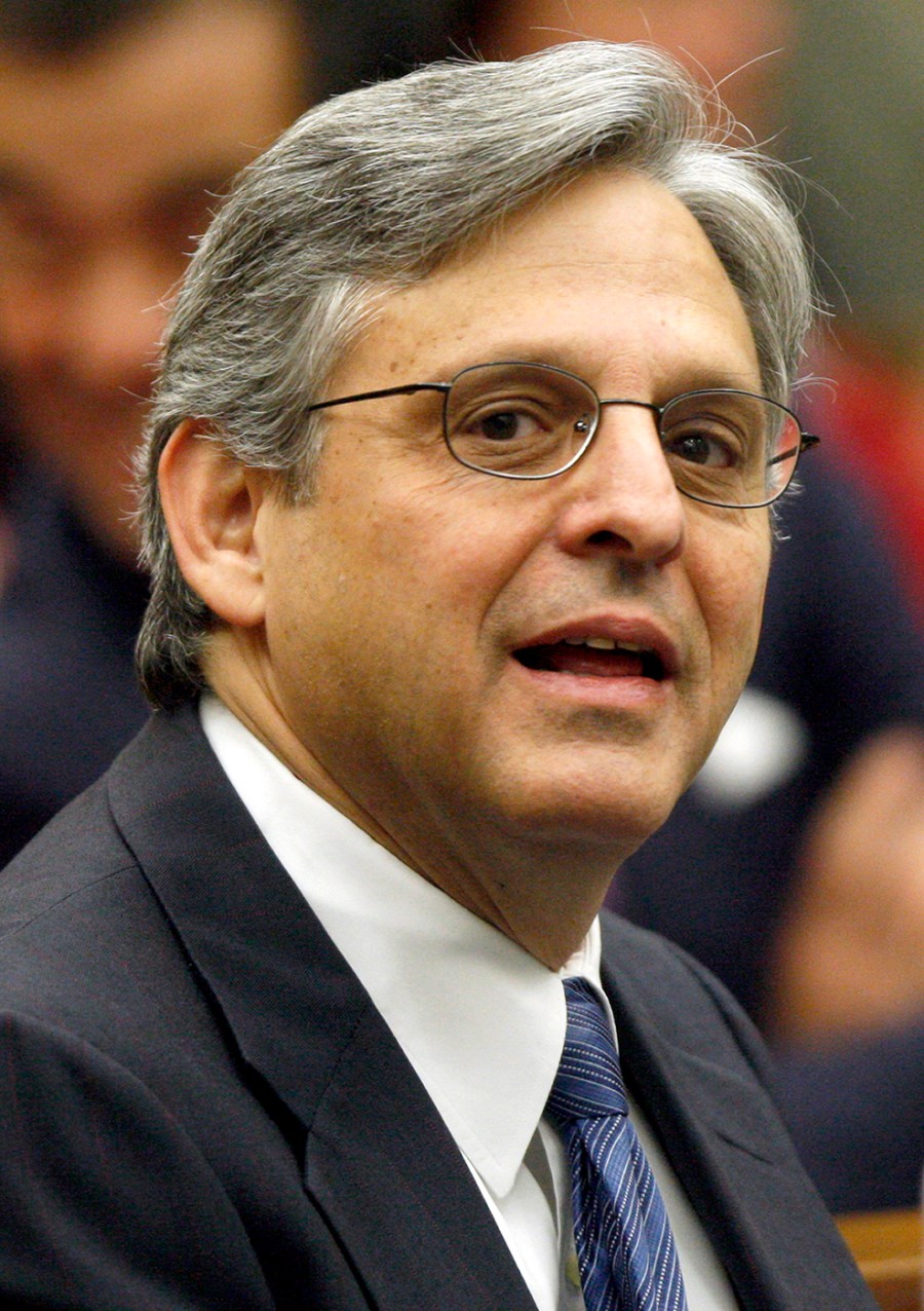In this May 1, 2008 file photo, Judge Merrick B. Garland, U.S. Court of Appeals for the District of Columbia Circuit, is pictured before the start of a ceremony at the federal courthouse in Washington. (Photo by Charles Dharapak/AP)