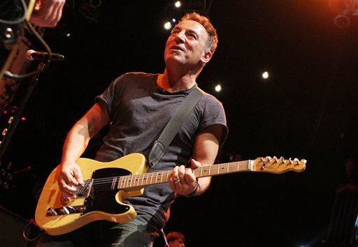 BOSTON, MA - MARCH 18: Bruce Springsteen joined the Dropkick Murphys during their encore at the House of Blues in Boston, Massachusetts. Bruce Springsteen performed three songs with the band including Peg O My Heart, a song on the Dropkicks new...