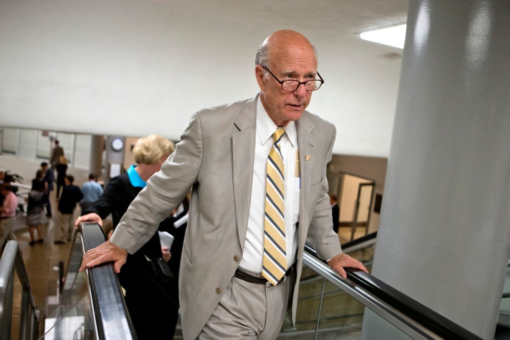 Sen. Pat Roberts, R-Kan., July 10, 2013 on Capitol Hill in Washington.