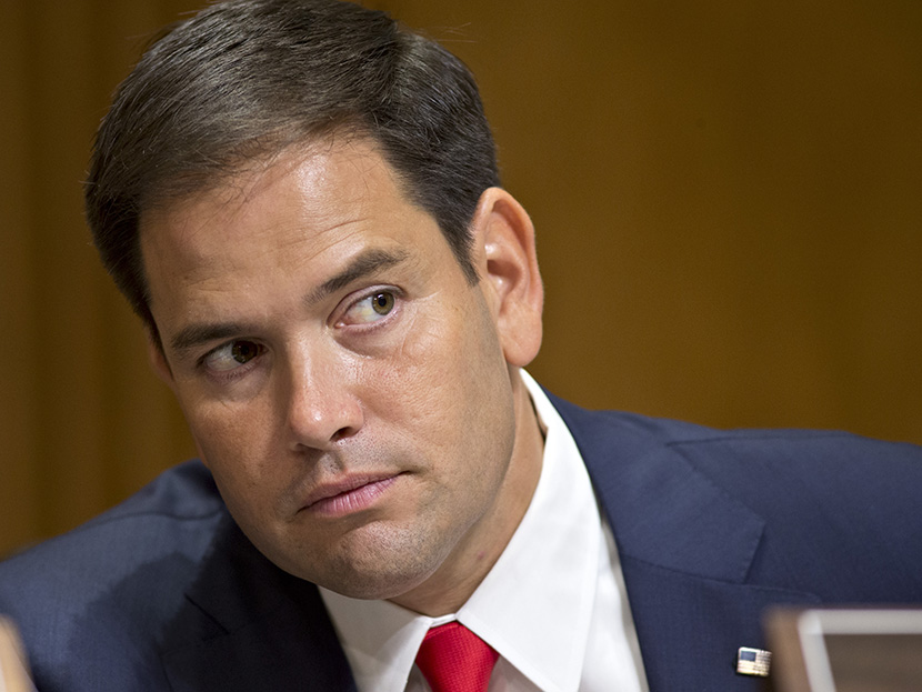 Sen. Marco Rubio, R-Fla., attends a Senate Foreign Relations Committee hearing on the nomination of Victoria Nuland to be assistant secretary of State for European and Eurasian affairs, on Capitol Hill in Washington, Thursday, July 11, 2013. (Photo by...