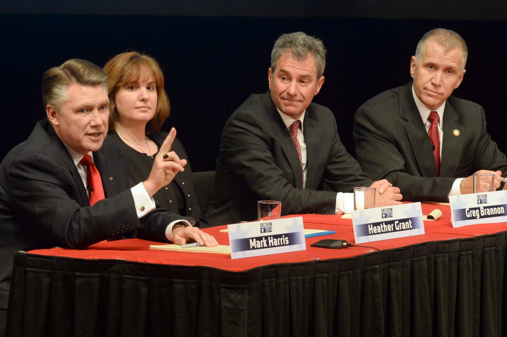 Mark Harris, Thom Tillis, Greg Brannon, Heather Grant