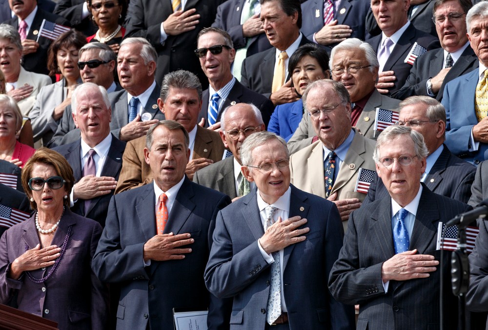 Nancy Pelosi, John Boehner, Mitch McConnell, Harry Reid, Steny Hoyer
