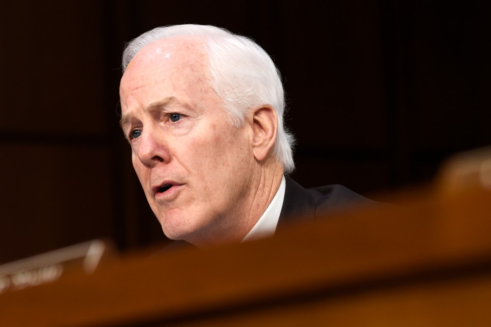 Senate Judiciary Committee member, Sen. John Cornyn, R-Texas, speaks during a hearing on Capitol Hill in Washington, D.C., Jan. 28, 2015. (Photo by Susan Walsh/AP)