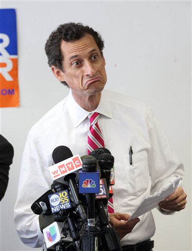 Anthony Weiner can, quite literally, afford to stay in the race for mayor of New York City. (Photo by Donald Traill/AP)