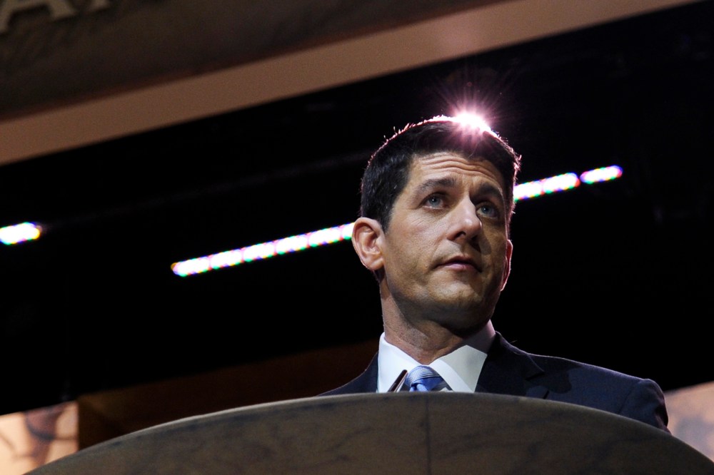 Rep. Paul Ryan speaks at the Conservative Political Action Committee annual conference in National Harbor, Md., March 6, 2014.
