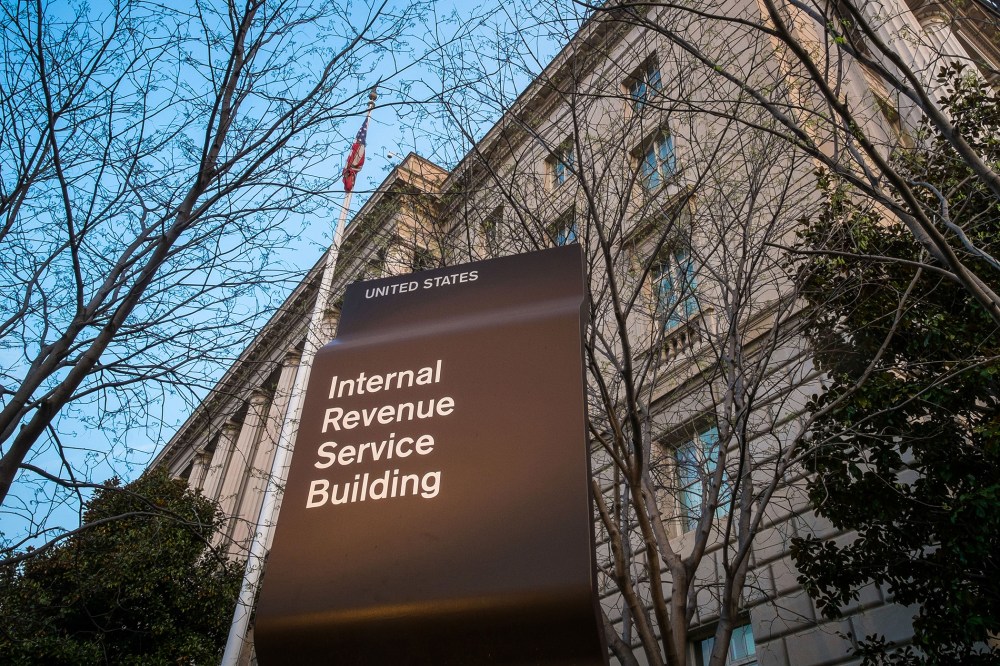 In this April 13, 2014 file photo, the Internal Revenue Service Headquarters (IRS) building is seen in Washington, D.C. (Photo by J. David Ake/AP)