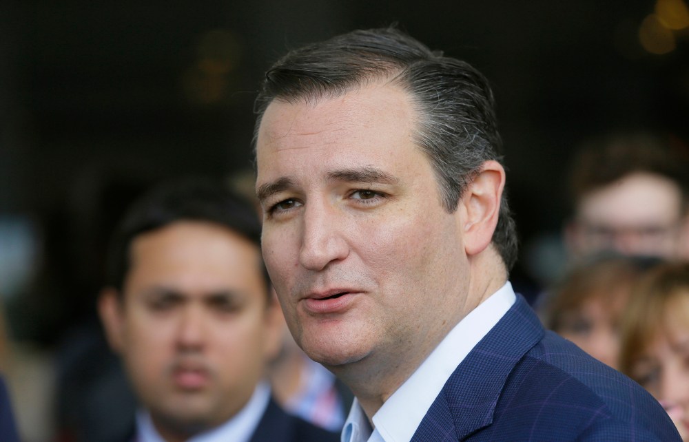 Republican presidential candidate, Sen. Ted Cruz, R-Texas, addresses the 2016 Mackinac Republican Leadership Conference, Sep. 19, 2015, in Mackinac Island, Mich. (Photo by Carlos Osorio/AP)
