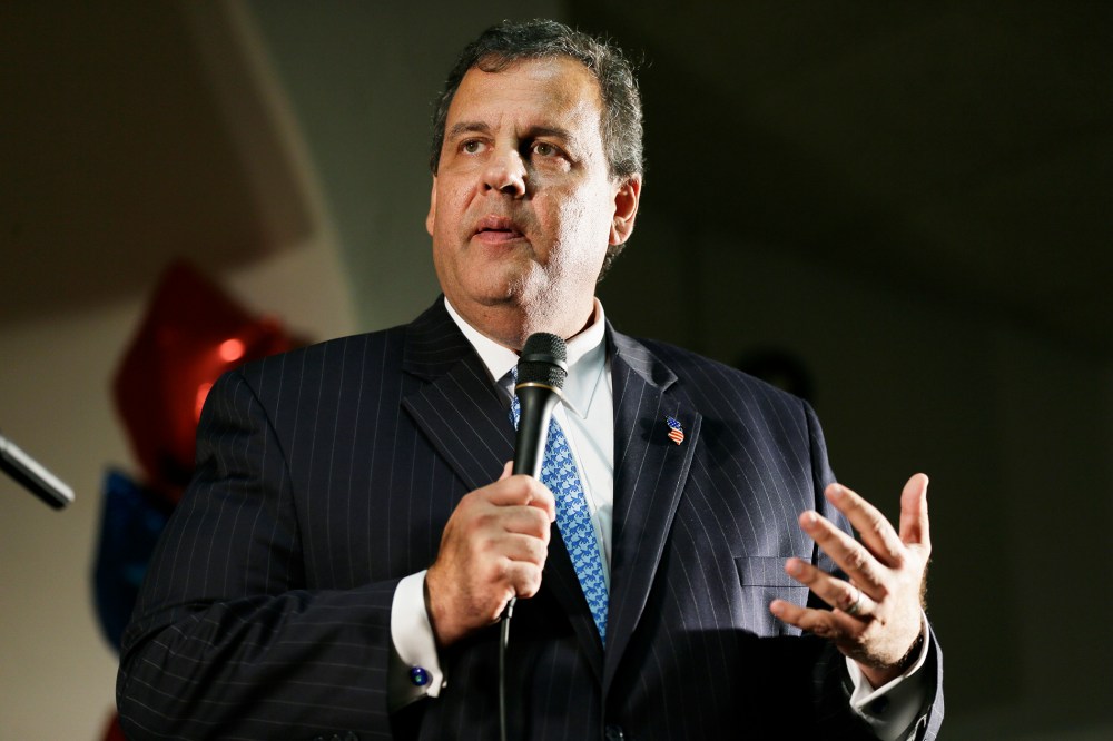 New Jersey Gov. Chris Christie speaks during a fundraiser for Iowa Gov. Terry Branstad, Thursday, July 17, 2014, in Davenport, Iowa.