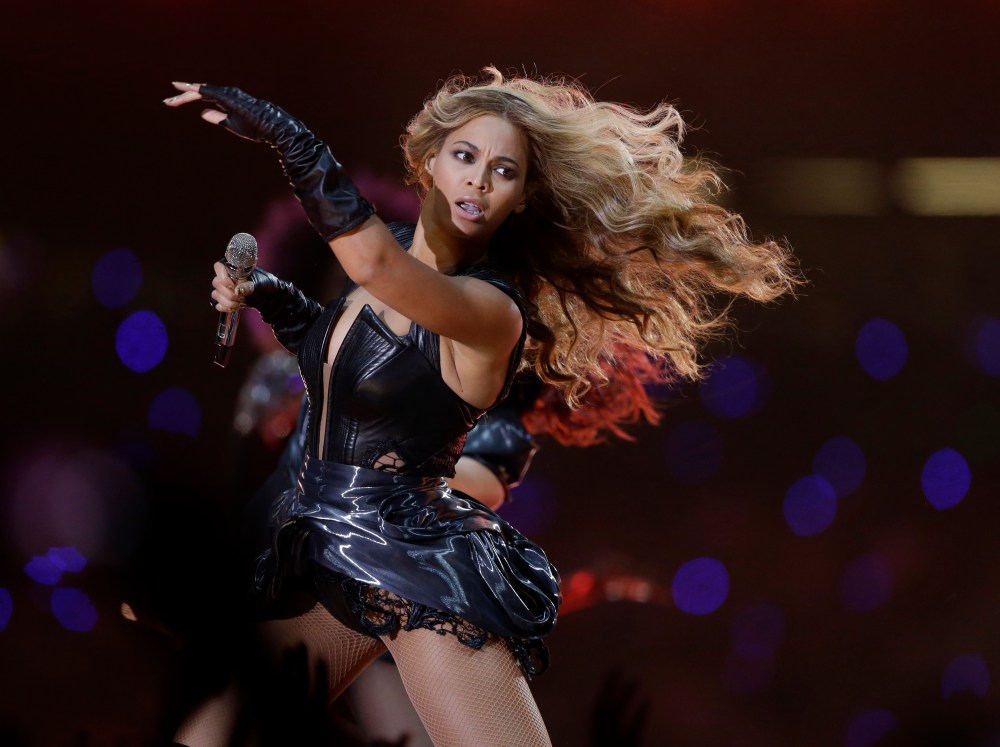Beyonce performs at NFL Super Bowl XLVII (AP Photo/Mark Humphrey)
