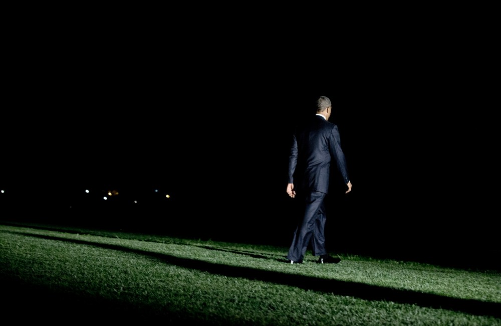 President Barack boards Marine One on the South Lawn of the White House on Sept. 3, 2013 in Washington.