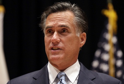 Mitt Romney on Wednesday was awarded for making the "Lie of the Year." (Photo by Charles Dharapak/AP)