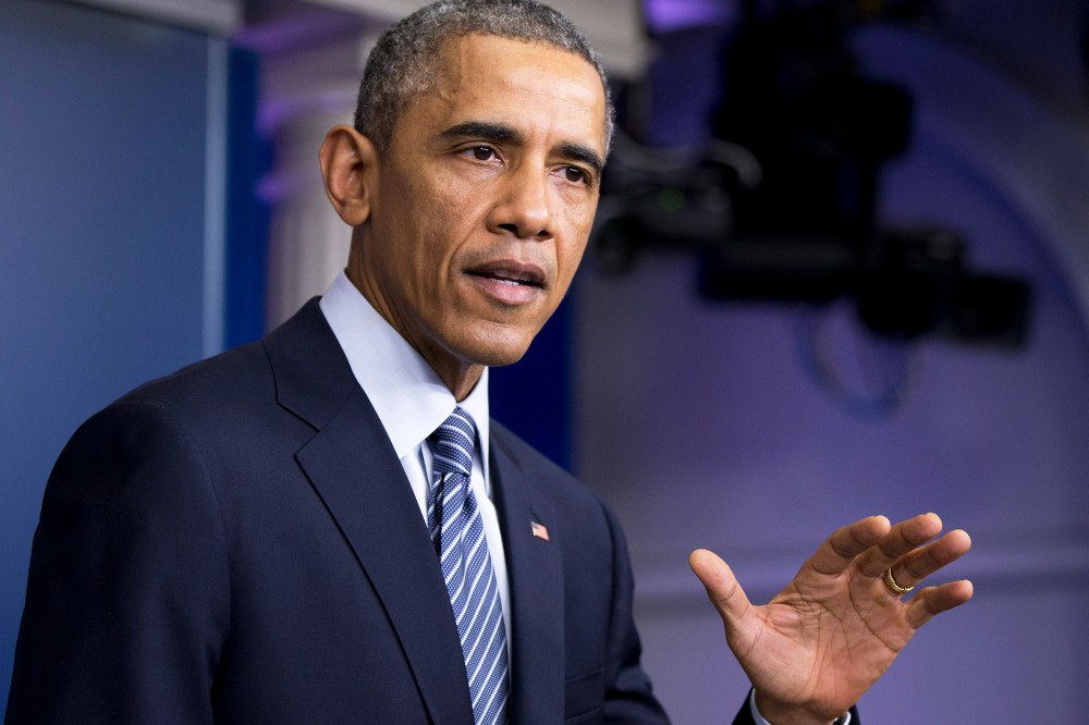 President Barack Obama speaks in the Brady Press Briefing Room at the White House in Washington, D.C., Nov. 24, 2014. (Photo by Manuel Balce Ceneta/AP)