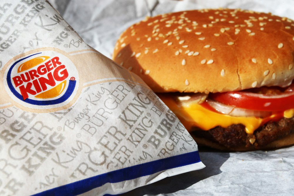 A regular Whopper from Burger King.