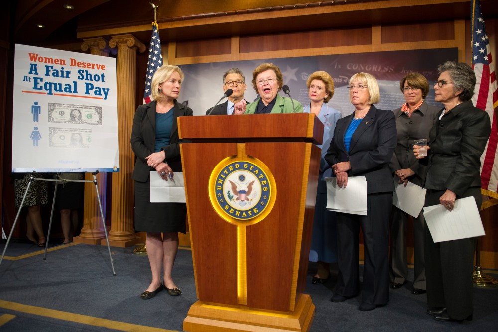 Barbara Boxer, Amy Klobuchar, Patty Murray, Barbara Mikulski, Kirsten Gillibrand, Debbie Stabenow