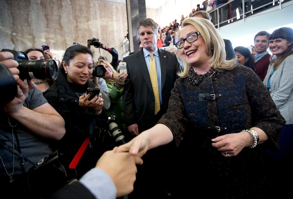 Former Secretary of State Hillary Rodham Clinton.