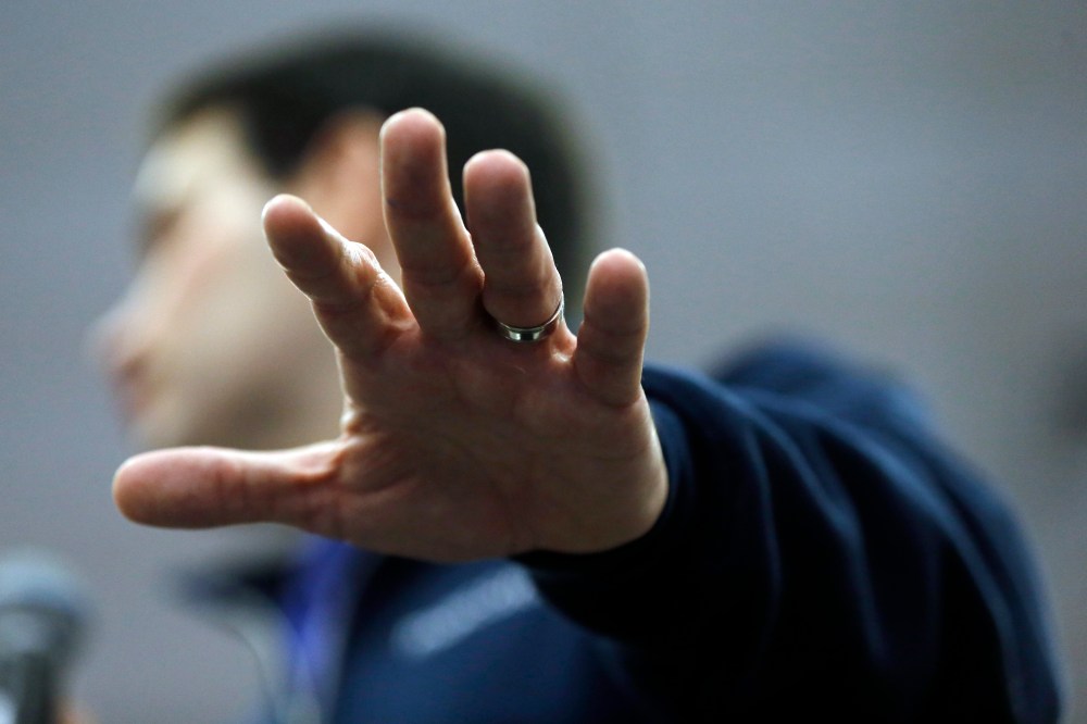 Republican presidential candidate Sen. Marco Rubio, R-Fla., speaks during a campaign stop, Feb. 7, 2016, in Hudson, N.H. (Photo by Matt Rourke/AP)