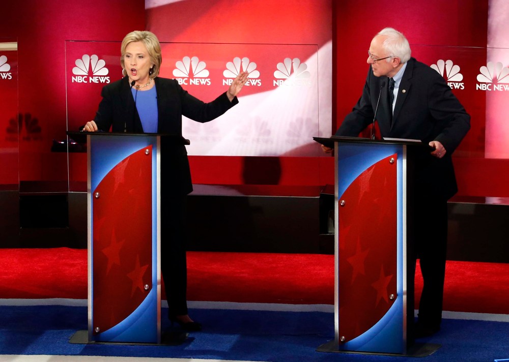 Hillary Clinton and Bernie Sanders