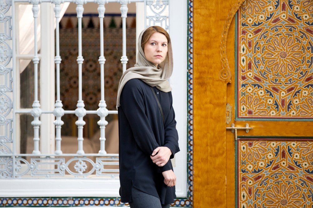 This photo released by Showtime shows Claire Danes as Carrie Mathison in "Homeland." (Photo by Didier Baverel/Showtime/AP)