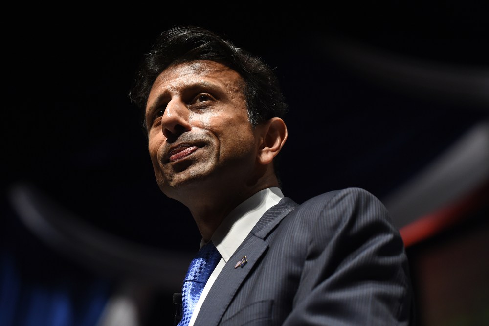 Louisiana Gov. Bobby Jindal speaks at the Freedom Summit in Greenville, S.C. (Photo by Rainier Ehrhardt/AP).
