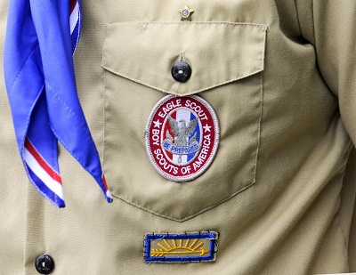 An Eagle Scout patch is pictured in Orlando, Florida. (File Photo by David Manning/Reuters)
