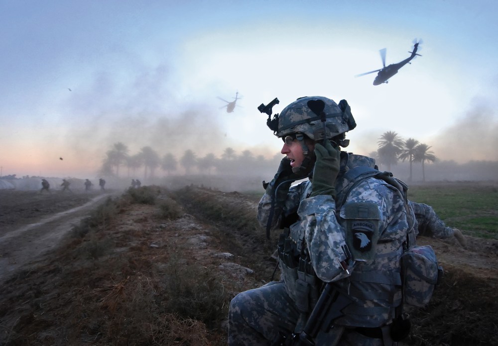 File Photo: Capt. George Morris, commander of B Company, 2-502 Infantry, and his soldiers  in the opening salvo of Operation "Patriot Strike." The soldiers detained ten suspected al-Qaida conspirators and seized...