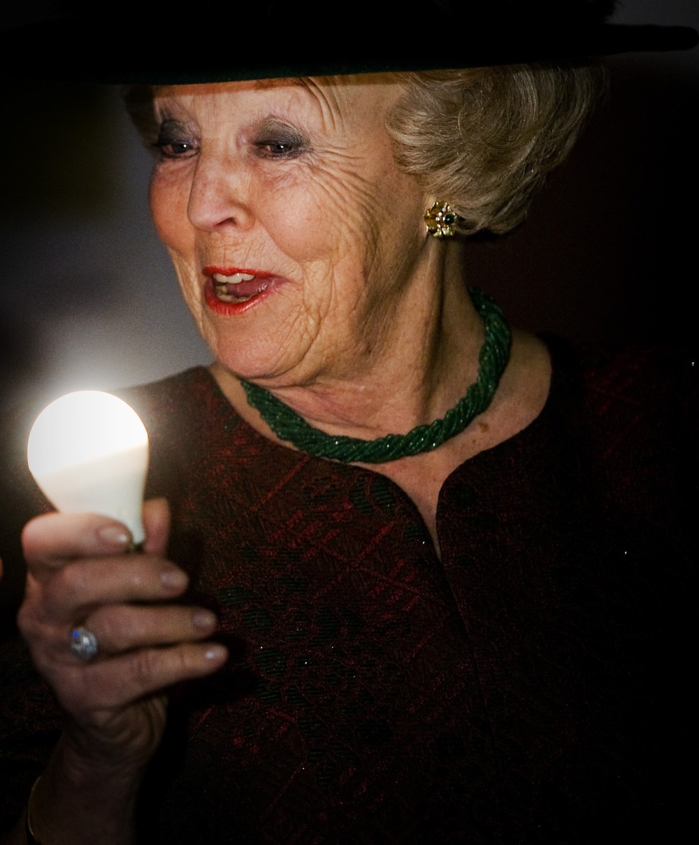 Innovation is the “constant” of our lives, New York Times Magazine editor Hugo Lindgren writes in the publication’s newest issue. Dutch Queen Beatrix holds a light bulb at the opening act for the new Philips Museum in Eindhoven on April 5, 2013. (AFP...