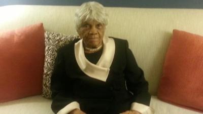 Desiline Victor, 102, awaits President Barack Obama's State of the Union address during a joint session of Congress on Capitol Hill in Washington, Feb. 12, 2013. (Photo by Pablo Martinez Monsivais/AP)