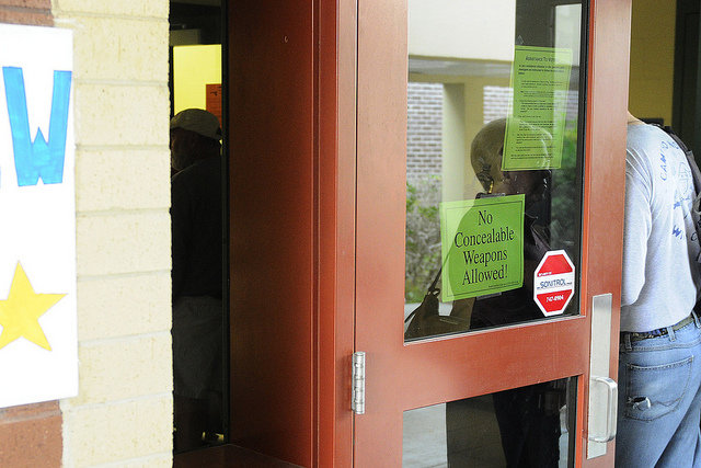 No concealable weapons allowed