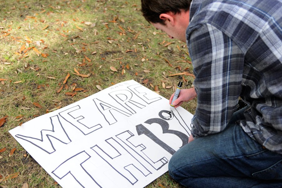 Adam Harris, 25,  drove roughly three hours from Charlotte, North Carolina to attend the rally. He is a graduate of UNC Charlotte. He also attended Colbert and Stewart's Rally to Restore Sanity in DC. Harris says 