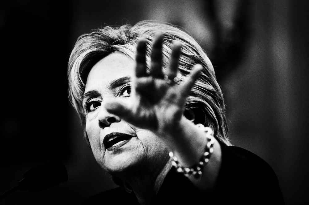 Former Secretary of State and Democratic presidential candidate Hillary Clinton testifies before the House Select Committee on Benghazi on Capitol Hill in Washington, D.C., Oct. 22, 2015. (Photo by Mark Peterson/Redux for MSNBC)