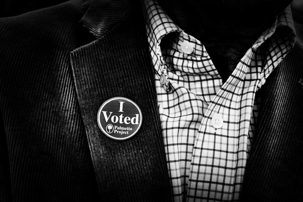 A voter in Charleston, S.C. on Feb. 20, 2016. (Photo by Mark Peterson/Redux for MSNBC)