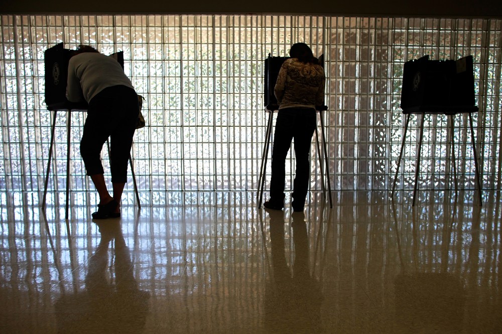 Voters cast their ballots on November 6, 2012 in Mansfield, Texas. (Photo by Tom Pennington/Getty)