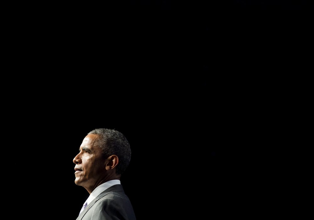President Barack Obama speaks about healthcare reforms and the Affordable Care Act, known as Obamacare, during the Catholic Hospital Association Conference in Washington, DC, June 9, 2015. (Photo by Saul Loeb/AFP/Getty)