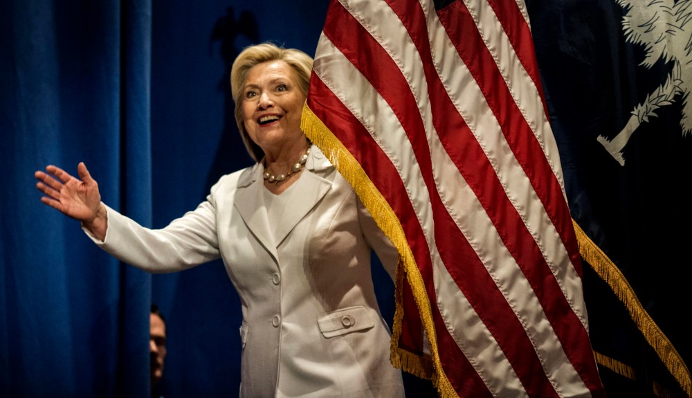 Former Secretary of State Hillary Clinton participates in a forum in Charleston, S.C., June 17, 2015. (Photo by Melina Mara/The Washington Post/Getty)