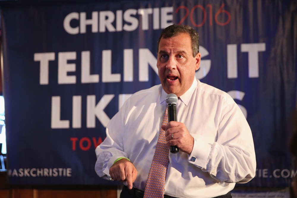 Chris Christie Campaigns Across The Hawkeye State (Photo by Scott Olson/Getty)