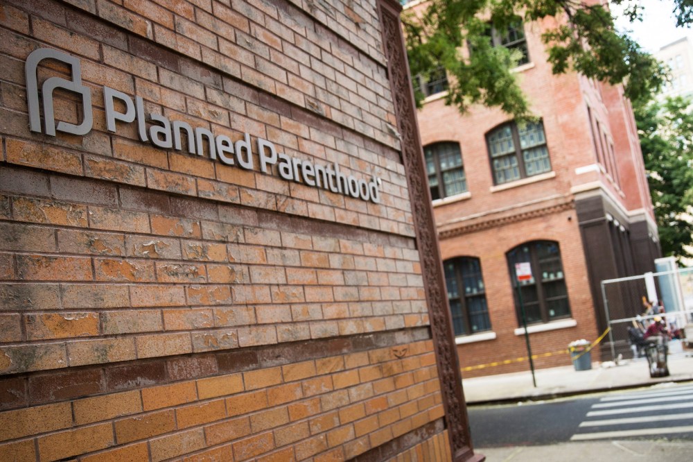 A Planned Parenthood location is seen on Aug. 5, 2015 in New York City. (Photo by Andrew Burton/Getty)