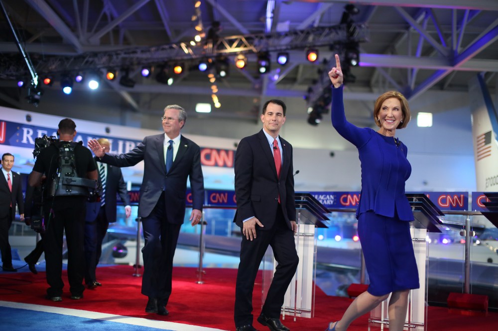 Republican Candidates Take Part In Debates At Reagan Library In Simi Valley (Photo by Sandy Huffaker/Getty)