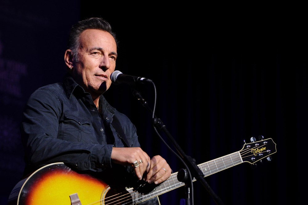 Musician Bruce Springsteen performs on stage on Nov. 10, 2015 in New York City. (Photo by Ilya S. Savenok/Getty)