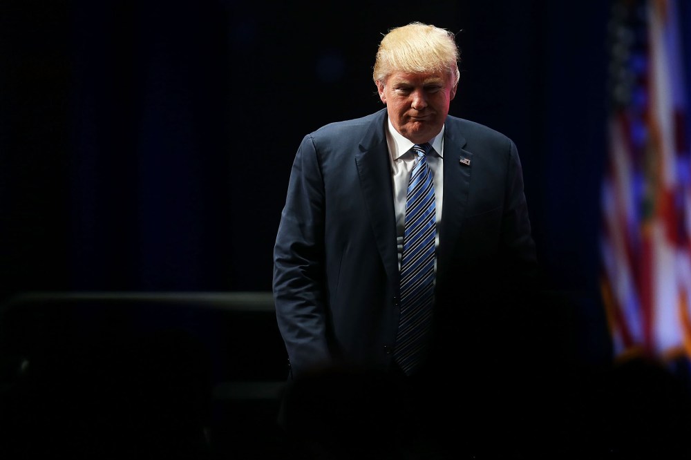 Republican presidential candidate Donald Trump speaks during an event on Nov. 13, 2015 in Orlando, Fla. (Photo by Joe Raedle/Getty)