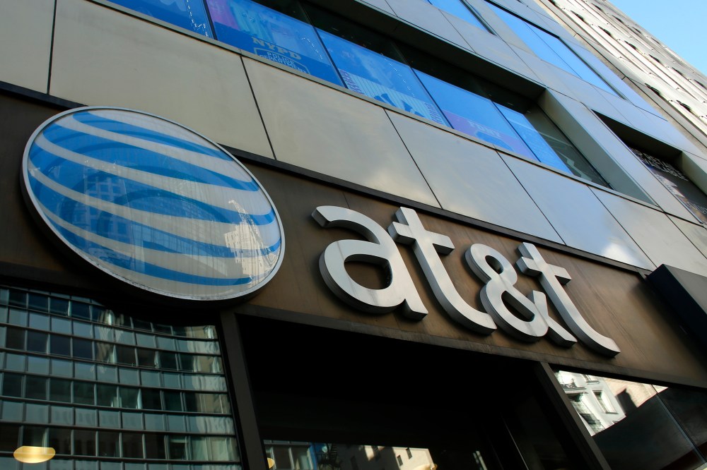An AT&T store is seen on 5th Avenue in New York on Sept. 23, 2016. (Photo by Kena Betancur/AFP/Getty)