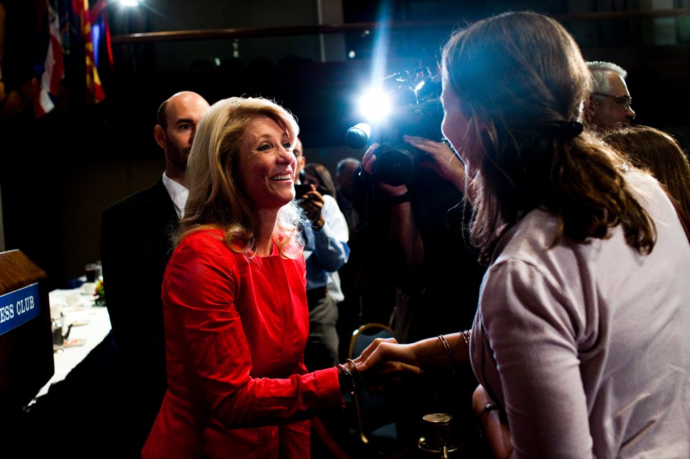 Texas State Sen. Wendy Davis at National Press Club in Washington, Aug. 5, 2013.