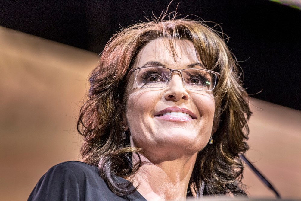 Sarah Palin addresses the Conservative Political Action Conference in National Harbor, MD on March 8, 2014.