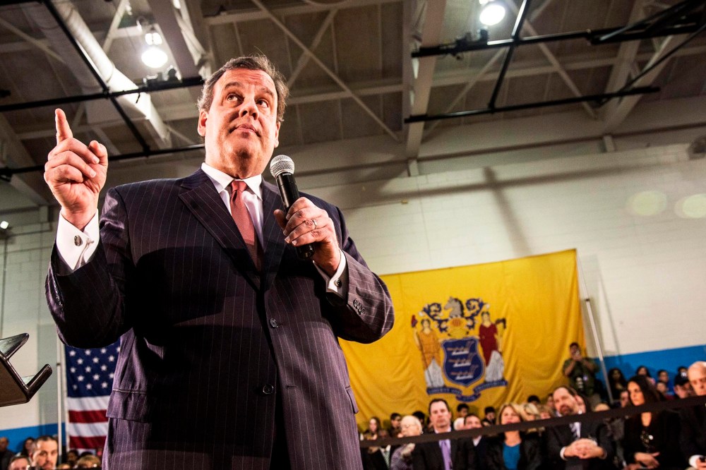 New Jersey Gov. Chris Christie holds his 118th Town Hall meeting with the citizens of the state of New Jersey, April 4, 2014, in Fairfield, N.J.