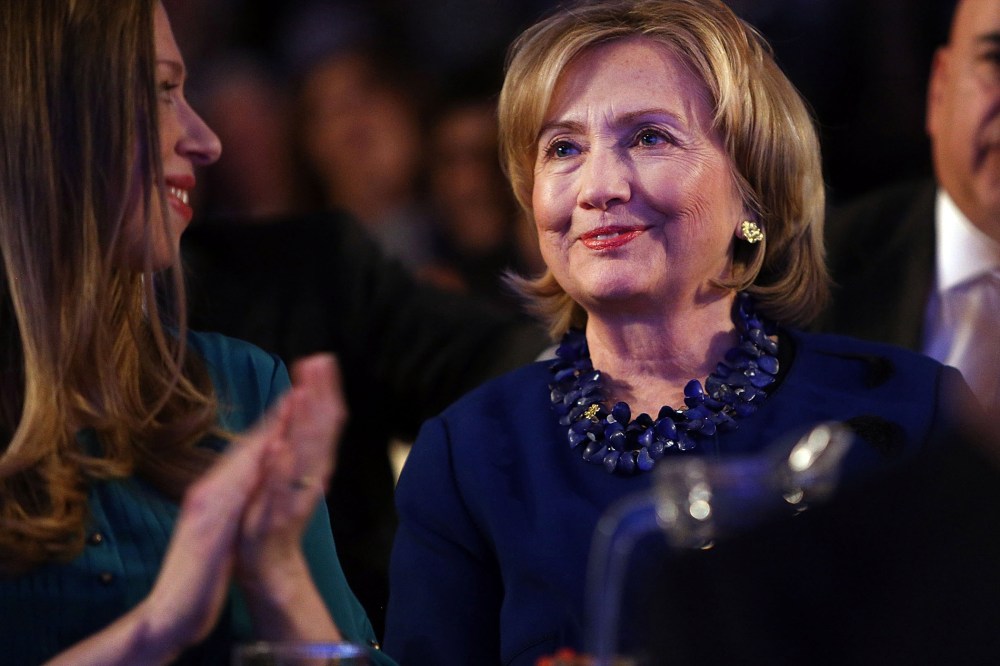 Former US Secretary of State Hillary Rodham Clinton at the Clinton Global Initiative in New York City, on Sept. 23, 2014.