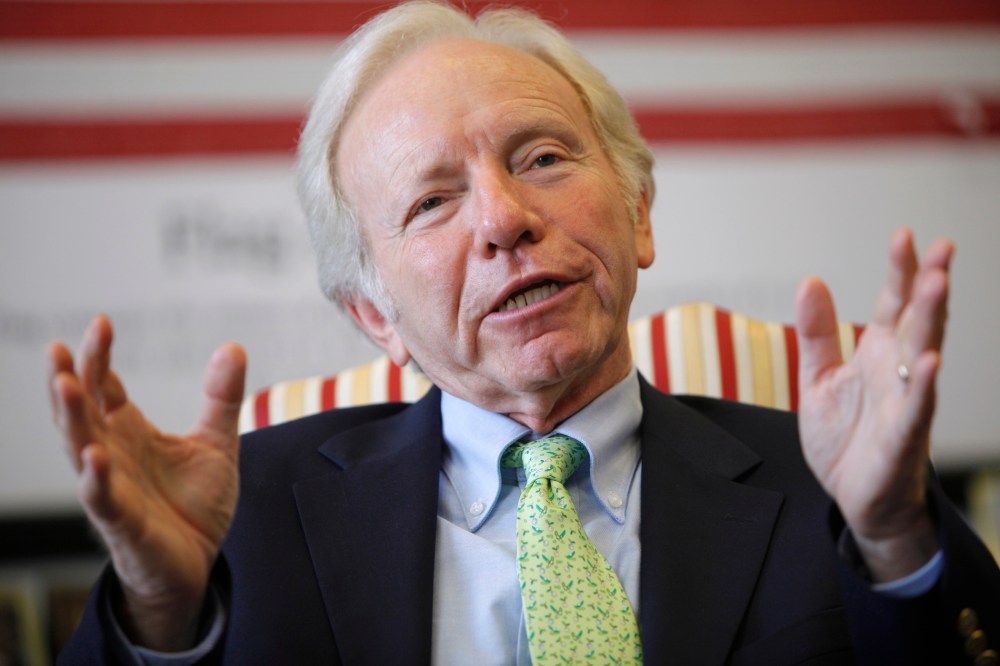 Sen. Joseph Lieberman, I-Conn., during an interview in Washington, July 24, 2009.