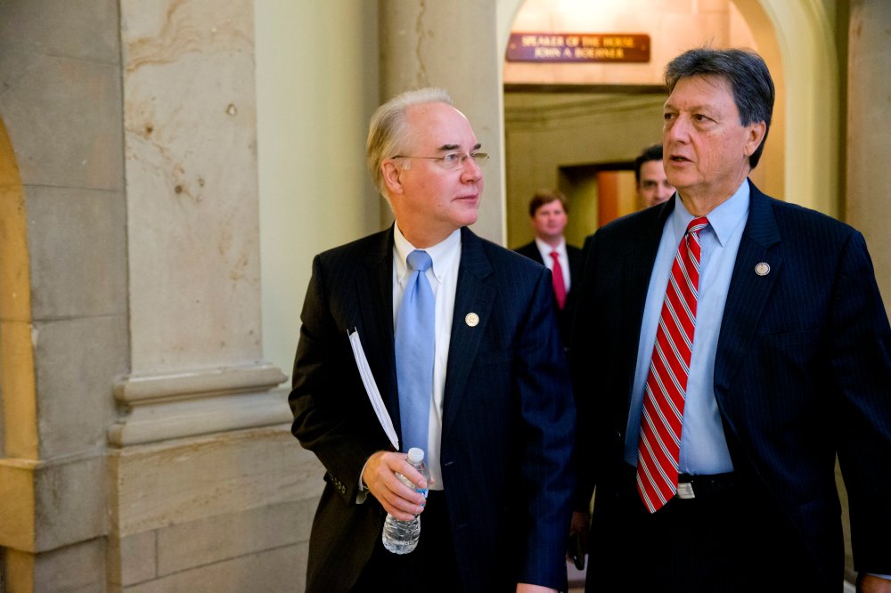 Rep. Lynn Westmoreland, R-Ga., leaves the office of House Speaker John Boehner of Ohio, on Capitol Hill in Washington, Friday, November 15, 2013.