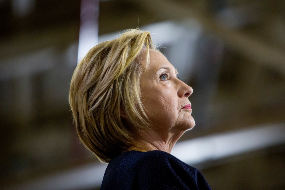 Hillary Clinton, the presumptive Democratic presidential nominee, speaks during a campaign event at Team Wendy in the Cleveland Industrial Innovation Center in Cleveland, June 13, 2016. (Photo by Eric Thayer/The New York Times)