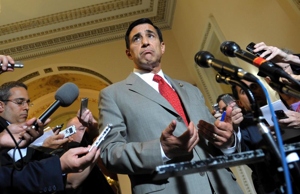 House Oversight and Government Reform Committee chairman Darrell Issa, yesterday.