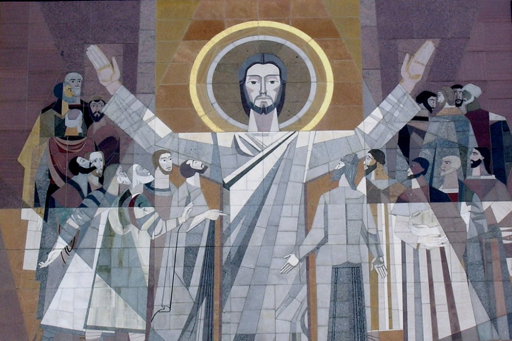 Indiana's "Touchdown Jesus" lives at Notre Dame, a private college.