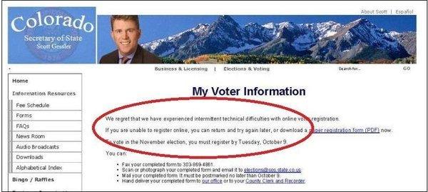 "We regret that we have experienced intermittent technical difficulties..."